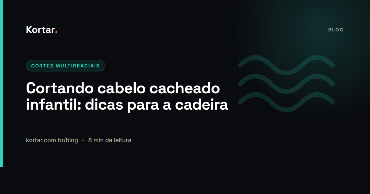 Cortando cabelo cacheado infantil: dicas para a cadeira