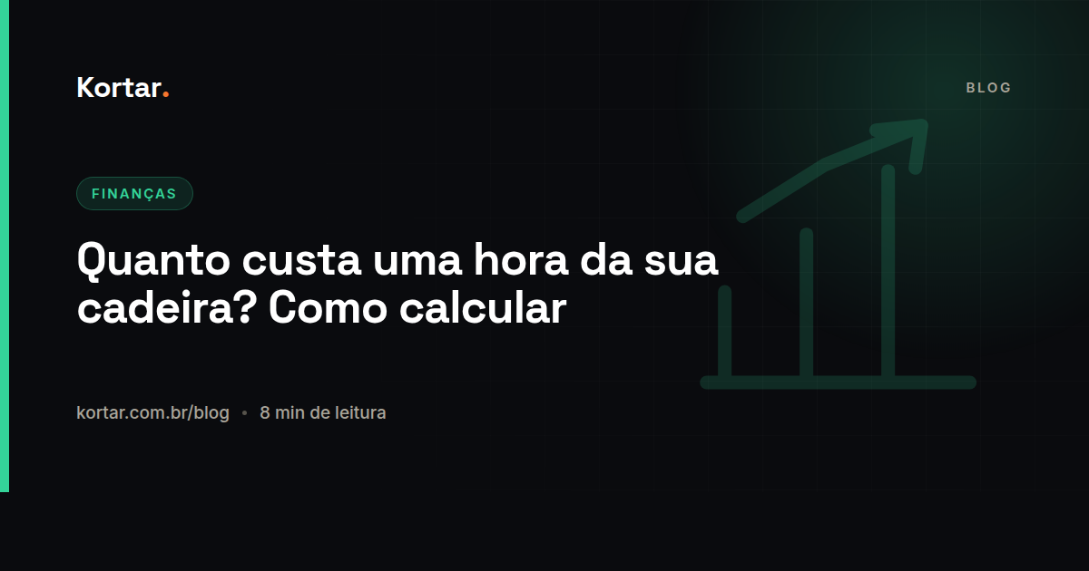 Quanto custa uma hora da sua cadeira? Como calcular