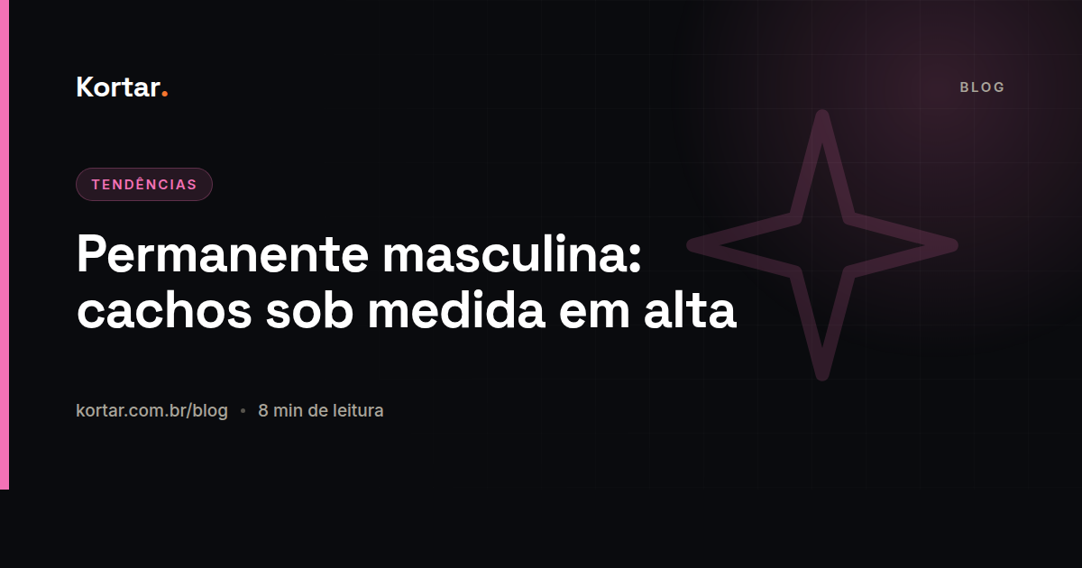 Permanente masculina: cachos sob medida em alta