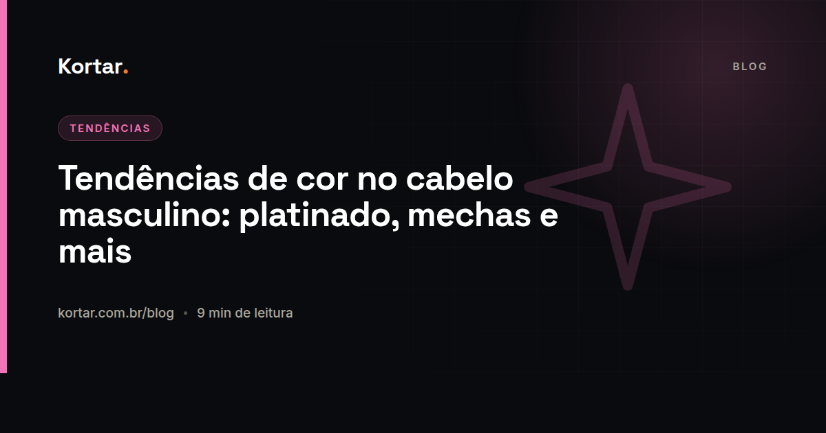 Tendências de cor no cabelo masculino: platinado, mechas e mais